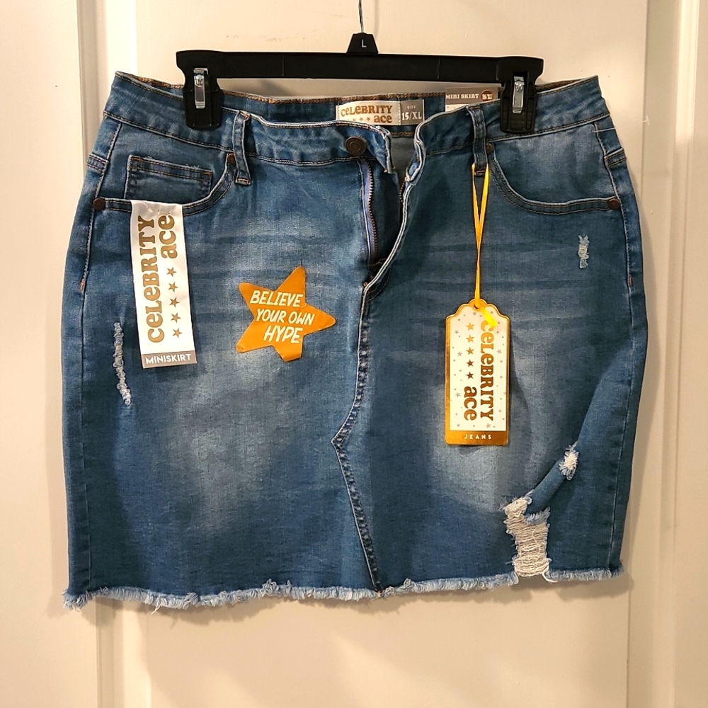 Blue jean skirt